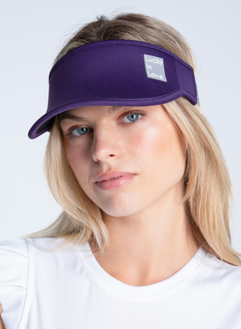 LUCKY LOGO STRETCH VISOR - PURPLE