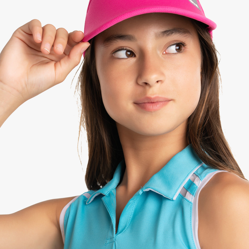 LUCKY LOGO STRETCH VISOR - SHOCKING PINK