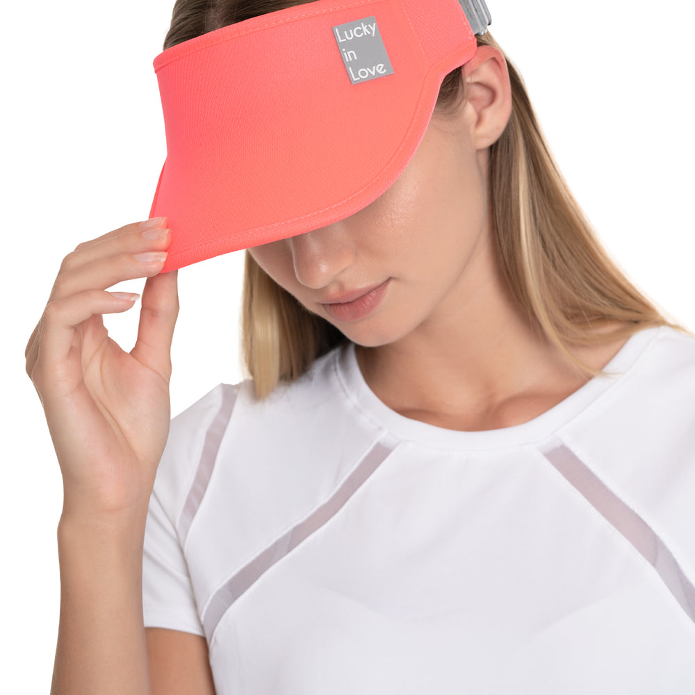 
                      
                        LUCKY LOGO STRETCH VISOR - CORAL CRUSH
                      
                    