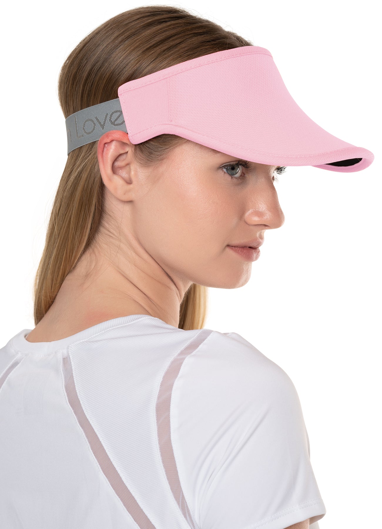 LUCKY LOGO STRETCH VISOR - PINK SAND