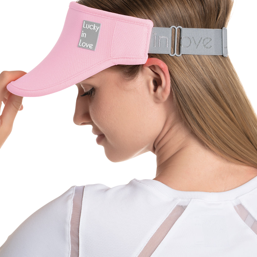 
                      
                        LUCKY LOGO STRETCH VISOR - PINK SAND
                      
                    