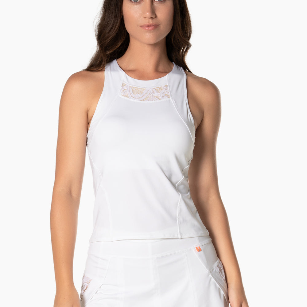 LACE TRACK TANK